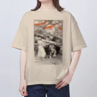 Saza-nami Antique designの虎と怪力男 オーバーサイズTシャツ