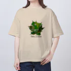 食べかけケーキのアガベ　チタノタ　グリーン Oversized T-Shirt