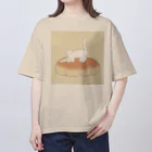 ときえだ みずきのクリームパンとねこ Oversized T-Shirt