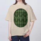 dizzyのzigzag_window_green オーバーサイズTシャツ