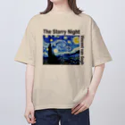 art-laboratory 絵画、芸術グッズのゴッホの星月夜 Tシャツ オーバーサイズTシャツ