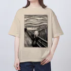 MUGEN ARTのムンク　叫び　Munch / The Scream リトグラフ　 オーバーサイズTシャツ