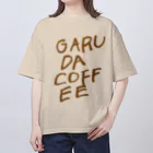 GARUDA COFFEEのGARUDA COFFEEカフェオレロゴシリーズ オーバーサイズTシャツ