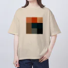 3×3 のドット絵のムンクの叫び - 3×3 のドット絵 オーバーサイズTシャツ