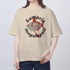 しんごんごのアカマンボウ　円形ロゴ Oversized T-Shirt