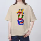 アインシュタインキャットのパリピ オーバーサイズTシャツ