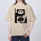 khakie shopの白まる　黒まる オーバーサイズTシャツ