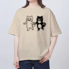 ヒヨッコ堂のるんたったWしばわん Oversized T-Shirt