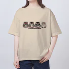 ヤママユ(ヤママユ・ペンギイナ)のピコスフェニスカス(よこ) Oversized T-Shirt