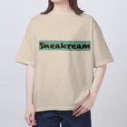 Sneakreamの（フロントのみ）チョコミントアイスクリーム オーバーサイズTシャツ