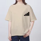 PyriteDesignのアンテナ4本【Tシャツ】【前面ワンポイント】【デザイン色：黒】 Oversized T-Shirt