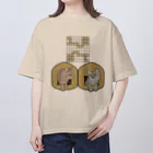 愛棋堂の相穴熊戦（猫ちぐら） オーバーサイズTシャツ