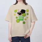 ABCDOGSのパグ　ライムソーダ　ABCDOGS オーバーサイズTシャツ