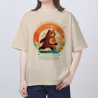 Yaya-rrのクマメール便 Oversized T-Shirt