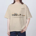 NOBLEROSEGRAFFITIのNRG.ローズメイク(BK) オーバーサイズTシャツ