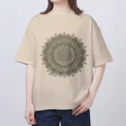 heymar の曼荼羅　スチールカラー Oversized T-Shirt