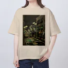 アクリル絵のfuのグリーンロードlovers オーバーサイズTシャツ