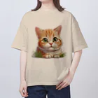 こひさま ショップ - 陽だまりの笑顔のねこのまちまち Oversized T-Shirt