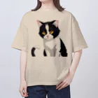 こひさま ショップ - 陽だまりの笑顔のねこのじー Oversized T-Shirt