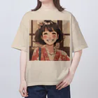 底辺の底辺好きな事を気ままに…。の笑顔の彼女 Oversized T-Shirt