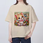 Enigma_Whispererのリボン子猫 オーバーサイズTシャツ