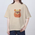 さとうさしみ。のメガネっクマ① オーバーサイズTシャツ