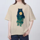 吉川 達哉 tatsuya yoshikawaの月の満ち熊 (FULL MOON BEAR) Oversized T-Shirt