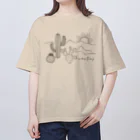 きら星のサボテンと太陽 オーバーサイズTシャツ