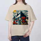 Forêt de Renardsの春が来た山 オーバーサイズTシャツ