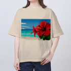 kaiminsapoのハイビスカス　リゾート　🌺　🏝️ オーバーサイズTシャツ