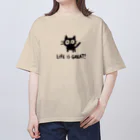 Super_BluemoonのLife is Great !　素晴らしき人生2 オーバーサイズTシャツ