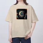 MOONY'S Wine ClosetのA Dreamy moon night Oversized T-Shirt