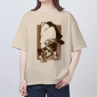 nonsense sabi neko sanの逆さメイド オーバーサイズTシャツ