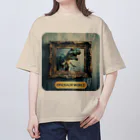 MistyStarkの飛び出す恐竜　－　dinosaur that pops out　－ Oversized T-Shirt