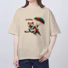 warasuの秋田犬のチャレンジ　１ Oversized T-Shirt