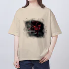 REDMOON_SAPPOROの魔獣ケルベロス（冥界の入口） オーバーサイズTシャツ