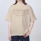 Takakoillust_siesta  のおじさん達のあつまり Oversized T-Shirt