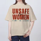 chataro123のUnsafe for Women: Time to Leave オーバーサイズTシャツ