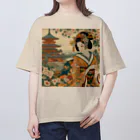 tamabestの浮世絵風美人図 Oversized T-Shirt