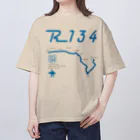 boldandnewのR134_No006_02_2colorBG Oversized T-Shirt