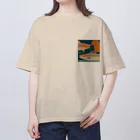 Fillipのサーモンキャッチ・ベアシリーズ オーバーサイズTシャツ