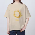 Poooompadoooourの太陽さん　きいろ オーバーサイズTシャツ