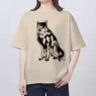 made blueのMEGANE-Dog. オーバーサイズTシャツ