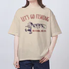 ワカボンドのレッツゴーフィッシング ルアーと少年_レトロ Oversized T-Shirt