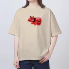 SU-KUの疫病退散！赤べこ Oversized T-Shirt