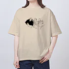 はるさめ商店の猫の横顔 オーバーサイズTシャツ