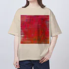 水草のRed Oversized T-Shirt