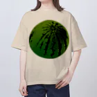 ヨープキャンが気になったのすいか -watermelon- 丸 オーバーサイズTシャツ