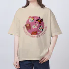 SU-KUのうまひつじさるとりいぬい オーバーサイズTシャツ