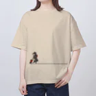 真希ナルセ（マキナル）の白線引き（黑柴） Oversized T-Shirt